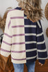 Stripe Colorblock Oversized Sweater